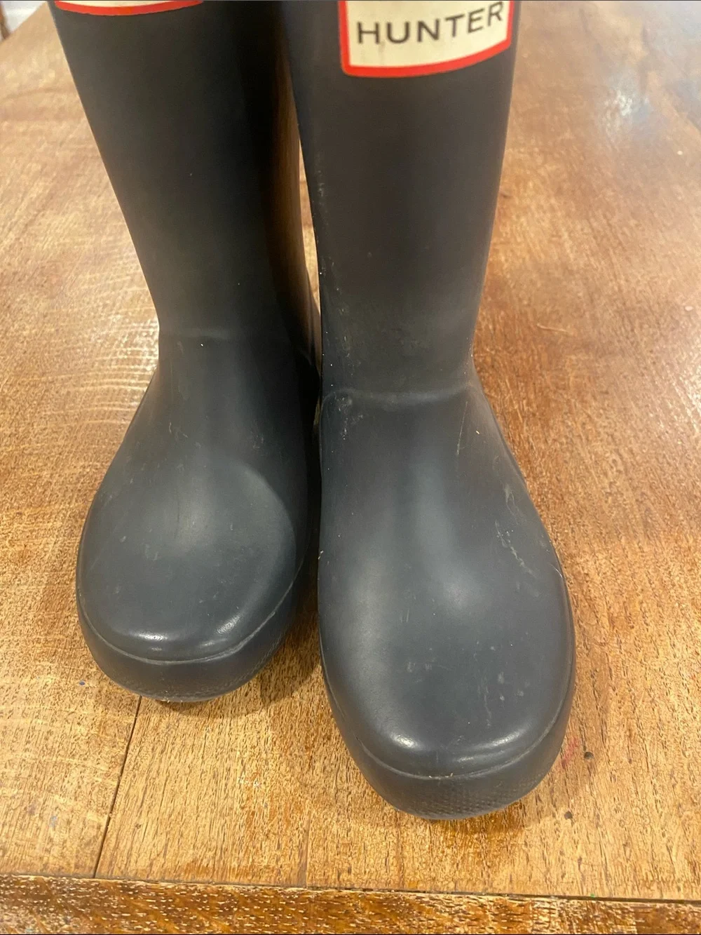 Kids US size 11 navy blue Hunter boots